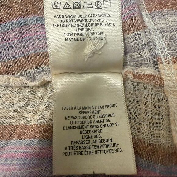 HOLDING HORSES Pastel Striped Button-Down Blouse - Picture 11 of 11